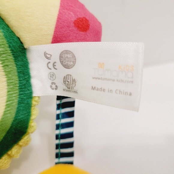 Toddler Infant Tumama Clip on Hanging Avocado Plush Toy Rattle Moon Tags Mirror - Picture 3 of 4